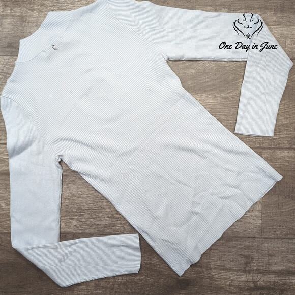 Guess Long Sleeve Ribbed Top Size L - Picture 5 of 5